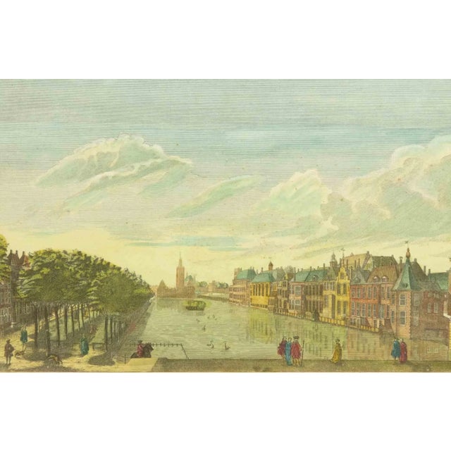 Unknown, Le Fameux Vivier de la Haye, Original Etching, 18th Century, Framed For Sale - Image 3 of 4