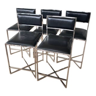 Williams Sonoma Home Counter Stools - Set of 5 For Sale