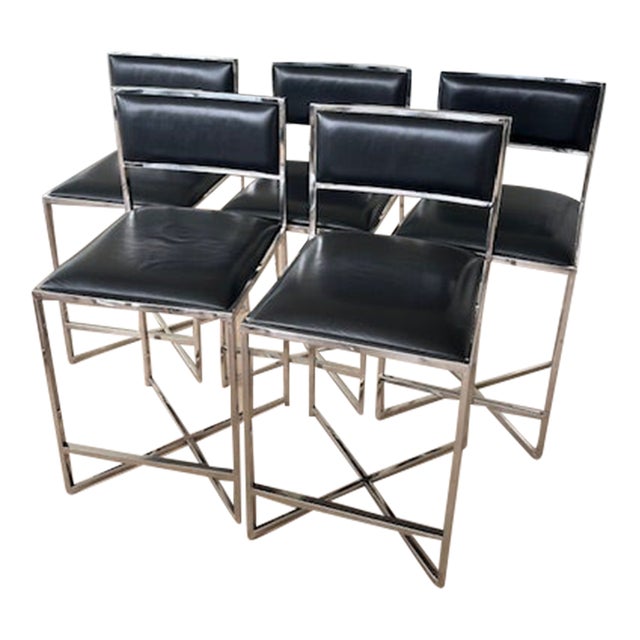Williams Sonoma Home Counter Stools - Set of 5 For Sale