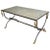 Maison Jansen Brushed Steel and Brass Coffee Table with Swanheads For Sale - Image 13 of 13