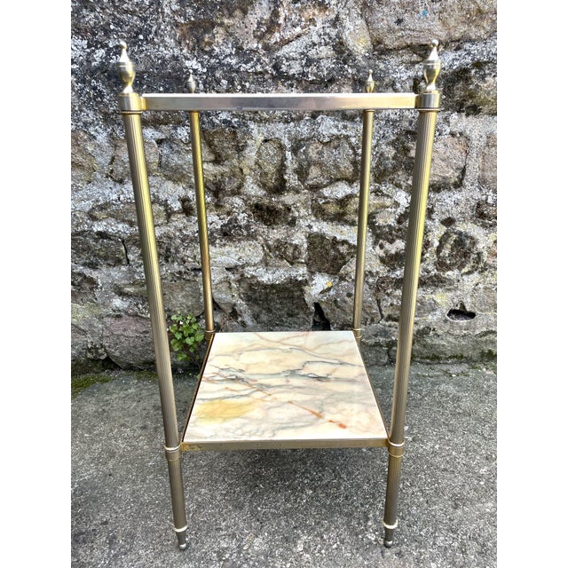 Stone Marble Side Tables, 1950s, Set of 2 For Sale - Image 7 of 12