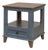 Camilla Solid Wood End Table - Blue For Sale