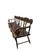 This beautiful c. 1830 Sheraton Style decorated plank seat bench would be perfect in any home. It features rolled arms,...