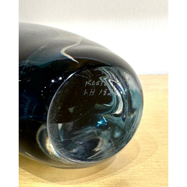 Blue Vase by Vicke Lindstrand for Kosta, 1960s, in Good conditions. Designed 1960 to 1969 This piece has an attribution...