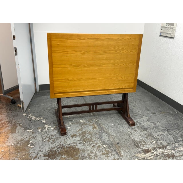 Design Plus Gallery presents the 1920s French Drafting Table from Restoration Hardware. Reproduced from an early 20th-...