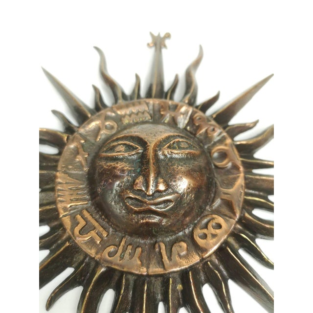 Horoscope Themed Bronze Wall Plate, 1960s Chairish