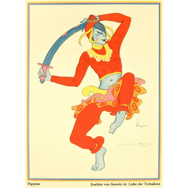 Art Deco 1922 Original German Art Deco Poster, Joacchim Van Seewitz; Fleur De Mal (Recto/Verso) For Sale - Image 3 of 6