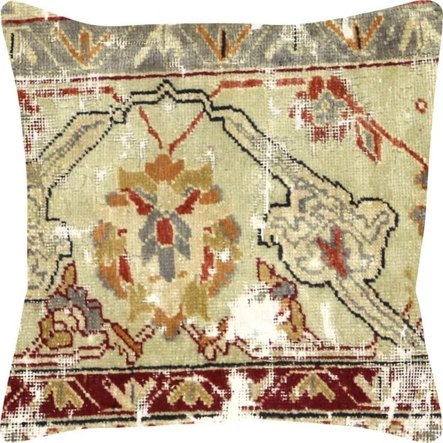 Illustration 1960s Turkish Oushak Pillow For Sale - Image 3 of 3