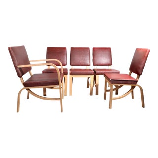 Rohde for Heywood Wakefield Dining Chairs - Set of 5 For Sale