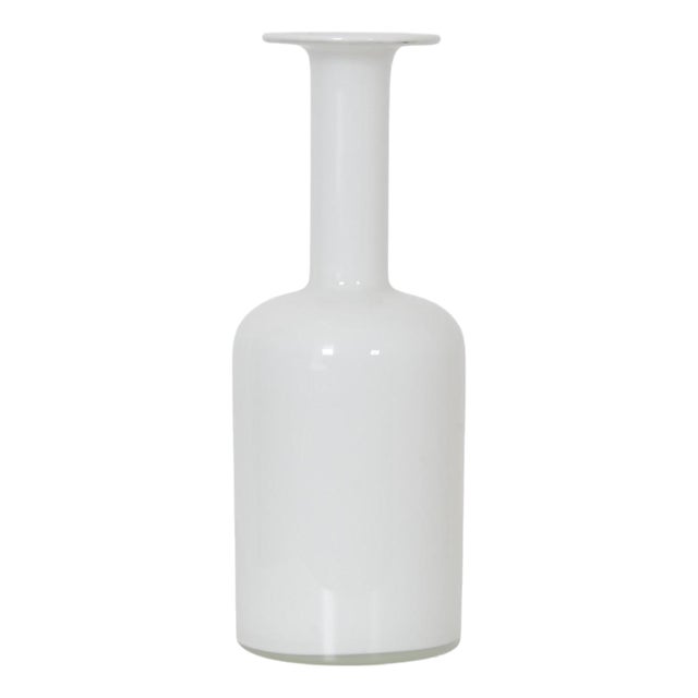 Vintage White Vase from Holmegaard For Sale