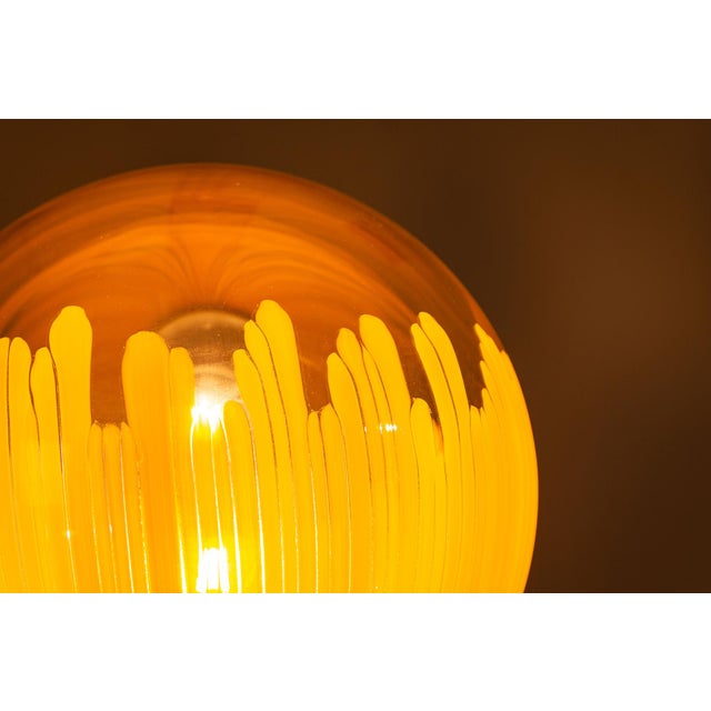 Glass 831 Lamp in Orange by Ludovico Diaz de Santillana for Venini, Italy, 1960s For Sale - Image 11 of 13