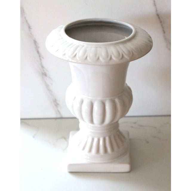 Contemporary French Style Utensil Urn Pottery For Sale - Image 3 of 4