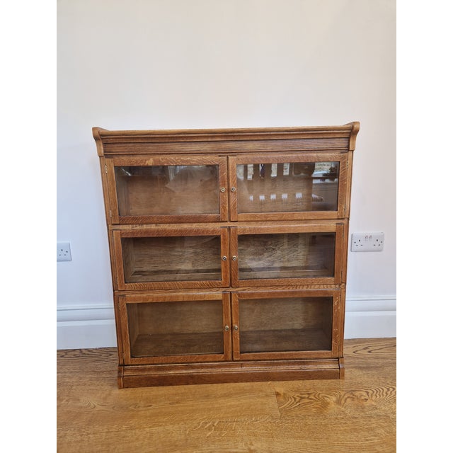 Vintage Minty Limited Oak Barrister Bookcase, 1930s For Sale - Image 12 of 14