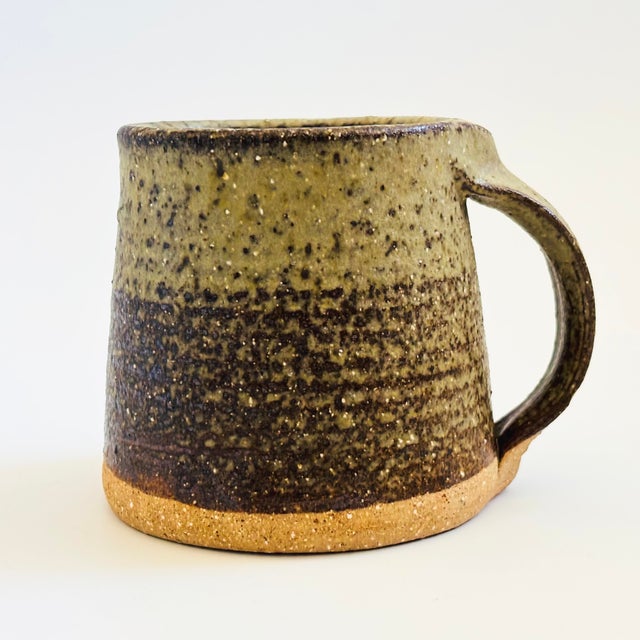 Two Toned Studio Pottery Mug For Sale - Image 4 of 10