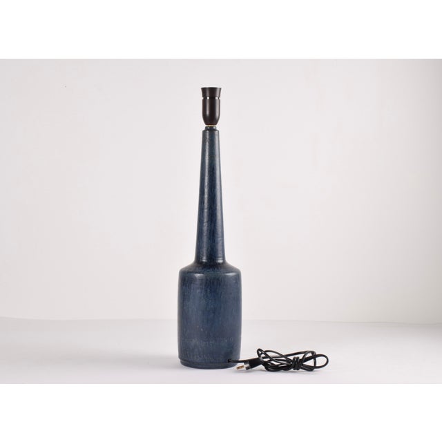 Mid-Century Modern Danish Ceramic Table Lamp from Palshus, 1960s For Sale - Image 4 of 15