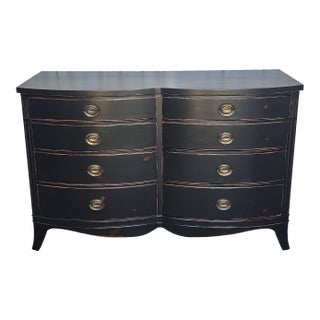 Vintage Black Dresser, Drexel, 1950's For Sale