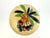Wood Vintage Japanese Majolica Fruit & Basket Weave Biscuit Jar With Rattan Handle For Sale - Image 7 of 13