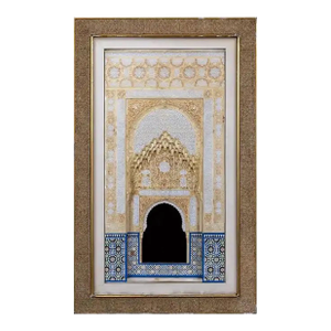19th Century Large Rafael Contreras Spanish Alhambra Architectural Model Plaque