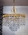 1960s Bubbles Chandelier in Crystal and Gilt Brass by Ernst Palme for Palwa, Germany, 1960s For Sale - Image 5 of 10