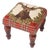 Stag Red Tartan Medium Stool For Sale