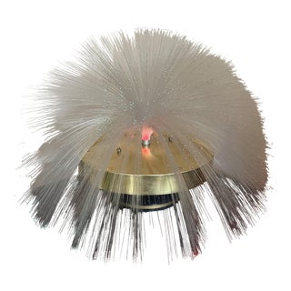 Mid-Century Multicolored Fiber Optic Rotating Lamp, 1960s For Sale