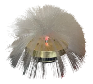 Mid-Century Multicolored Fiber Optic Rotating Lamp, 1960s