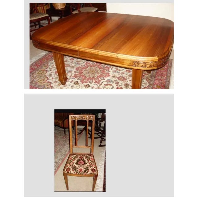 French Art Nouveau Chairs -Set of Four For Sale - Image 9 of 16