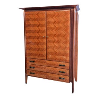 Mid-Cntury Modern Italian Wardrobe in Teak from La Permanente Mobili Cantu, 1950s For Sale