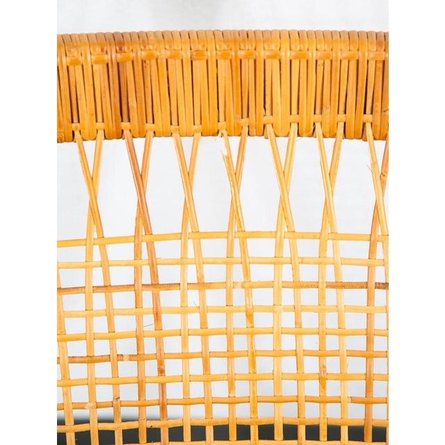 Wood Mid Century Danish Modern Rocking Chair Teak Rocker Hans Olsen MCM Vintage Grey For Sale - Image 7 of 10