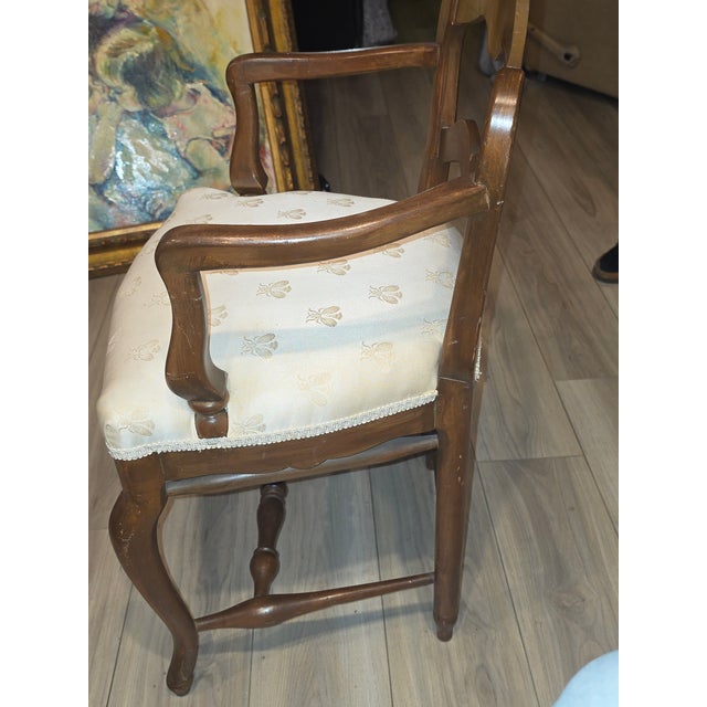 1960s French Provential Wood Arm Chair For Sale - Image 12 of 14
