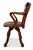 Victorian Revolving Desk Chair in Oak and Leather For Sale - Image 3 of 8