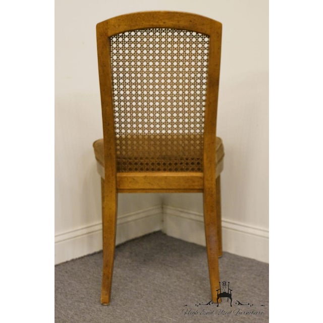 Drexel Accolade Campaign Style Cane Back Dining Side Chair Chairish