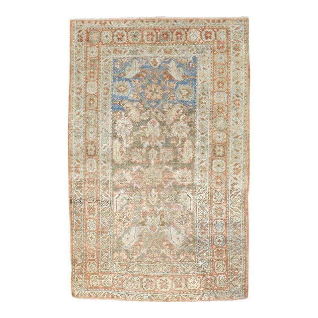 Antique Zabihi Collection Persian Heriz Small Square Rug - 2'8" x 3'11" For Sale