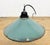 Industrial Petrol Enamel Factory Pendant Lamp, 1960s For Sale - Image 9 of 16