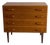 Danish Teak 4-Drawer Dresser Compact Mid-Century Modern Chest of Drawers 1960s For Sale