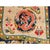 Textile 1930s Antique Dragon Medallion Design Ivory Chinese Horse Saddle Cover Wool Rug For Sale - Image 7 of 7
