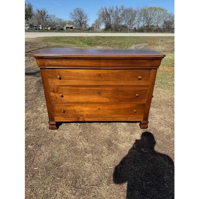Sienna Large 19th Century Louis Philippe Solid Walnut Chest of Drawer / Commodes For Sale - Image 8 of 18