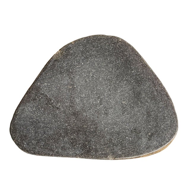 Vintage Boulder Rustic Side Table Stool For Sale - Image 4 of 4