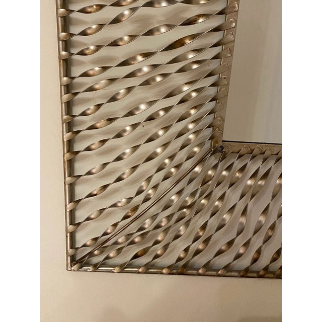 Late 20th Century Late 20th Century Twisted Metal Framed Mirror For Sale - Image 5 of 7