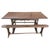 Antique Victorian Walnut Refectory Farmhouse Dining Table For Sale - Image 3 of 7