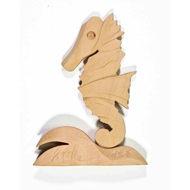 Wooden sculpture, hand carved, realized by Fernando Codognotto in 2026. Signed and dated. Excellent condition.