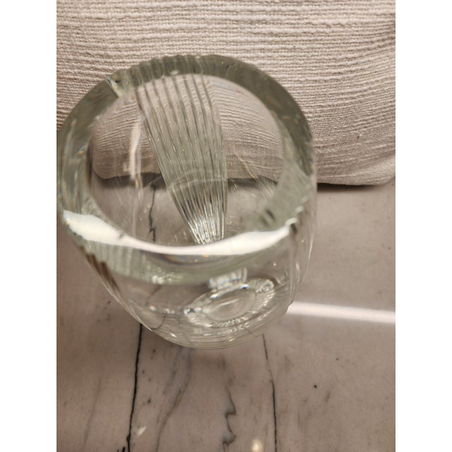 Vintage Lenox 11" Heavy Cut Crystal Vase, 1992 or Earlier – 9.9 LBS For Sale - Image 16 of 18