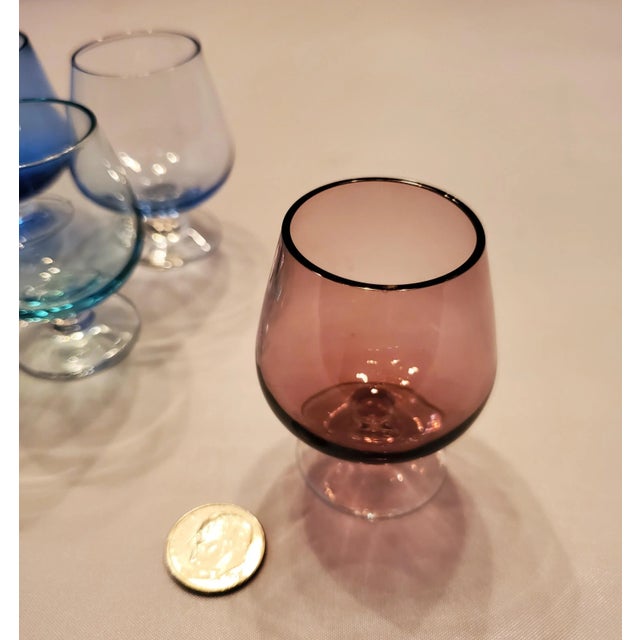 1950s Cordial Cognac Glasses- Set of 8 For Sale In Baltimore - Image 6 of 8