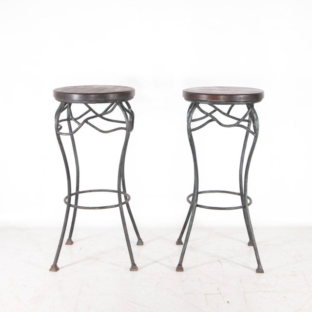 Wrought Iron Side Tables, 1960s, Set of 2 For Sale - Image 15 of 16