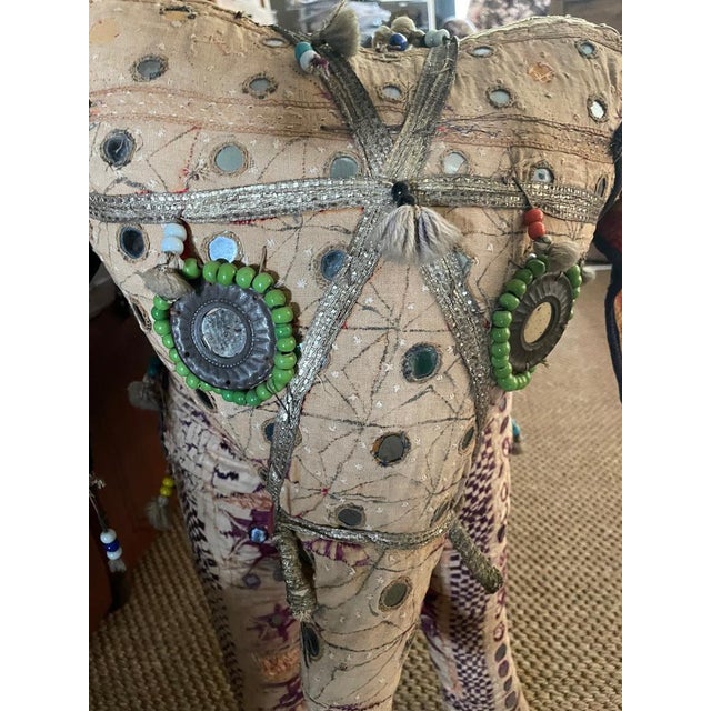 Elephant in India Fabric, 1950s For Sale - Image 6 of 14