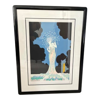Erte - Fantasia - 40x 30 Framed Serigraph- #Lxxxiii of CXXV Edition For Sale