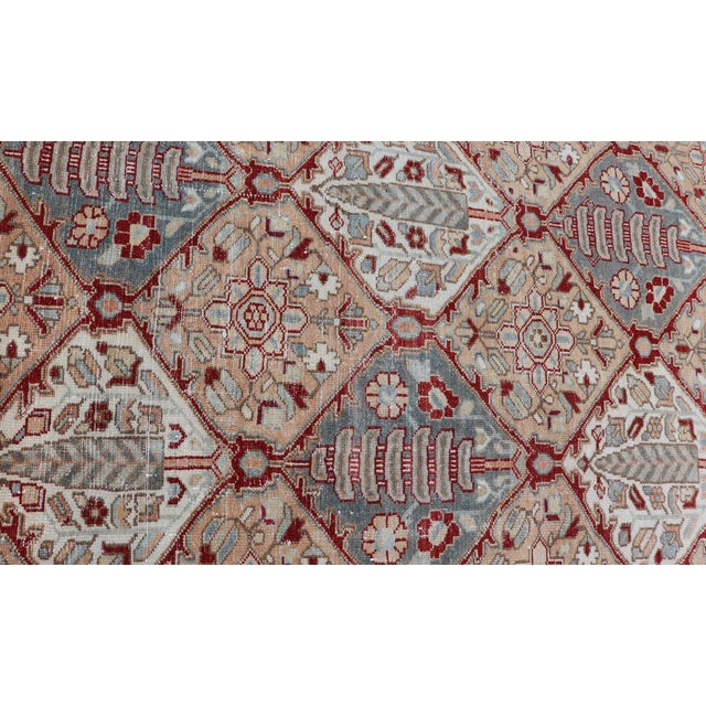 Antique Persian All-Over Garden Design Bakhtiari Rug in Multi Colors 12'11 X 15'6 For Sale - Image 11 of 15