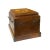 Chinese Brown Mop Inlay Motif Square Storage Box Chest For Sale - Image 4 of 7
