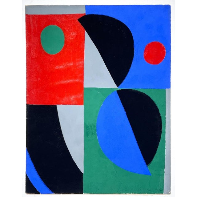 Gouache stencil, 1961 Handsigned by the artist in pencil Edition : 80/80 Publisher : Denise René (Paris) 65.00 cm. x 50.00...