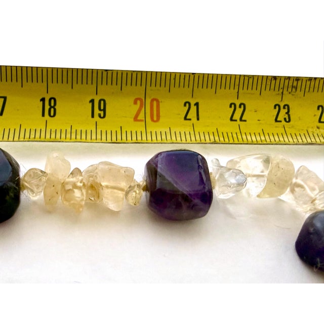 Vintage Amethyst and Citrine Quartz Necklace, 1970s For Sale - Image 18 of 18